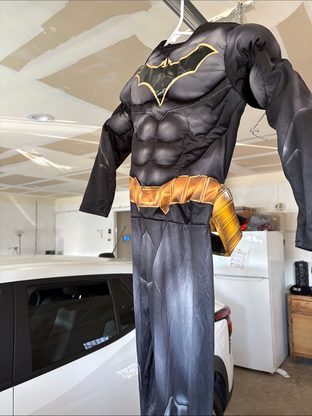 Batman Black and Gold Padded Superhero Costume